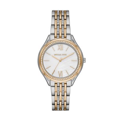 michael kors 2 tone watch