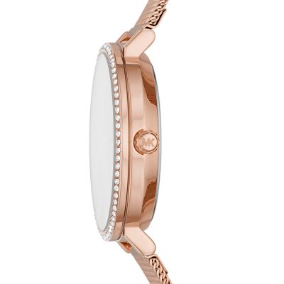 michael kors rose coloured buckle bangle