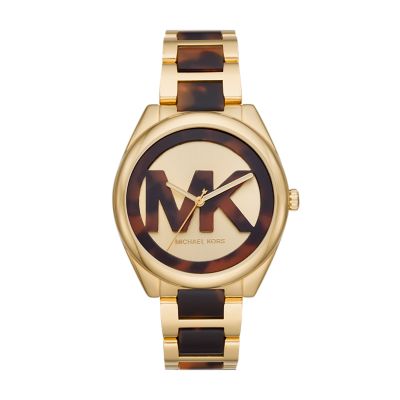 Michael Kors Jan Three-Hand Two-Tone Stainless Steel Watch