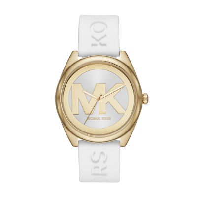 Michael Kors Jan Three-Hand White Silicone Watch MK7141 Watch Station