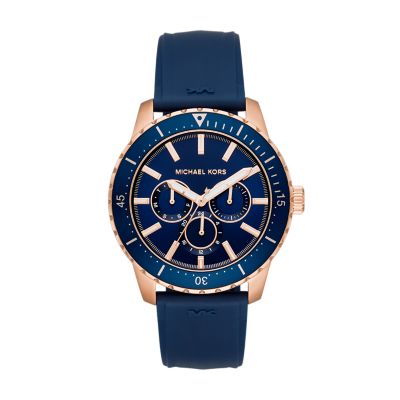michael kors navy blue watch