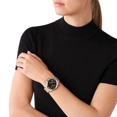 Michael Kors Uhr Chronograph Everest Edelstahl Bicolor - MK7209 