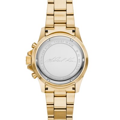 Michael Kors Everest Chronograph Gold-Tone Stainless Steel Watch