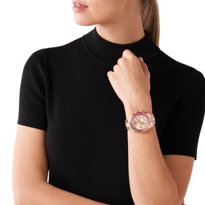Michael Kors Uhr Chronograph Everest Edelstahl roségoldfarben