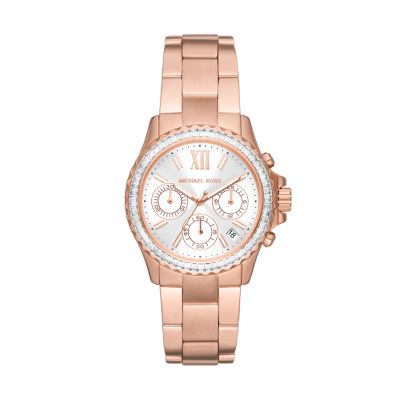 Michael Kors Everest Chronograph Rose Gold-Tone Stainless Steel Watch -  MK7213 - Watch Station