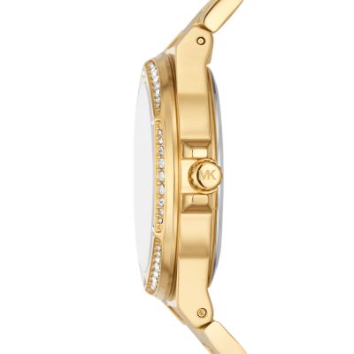 Michael Kors Lennox Three-Hand Gold-Tone Stainless Steel