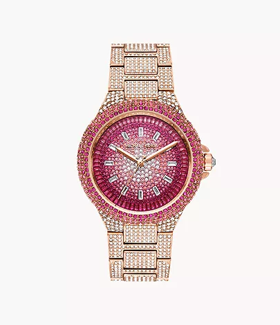 Fremtrædende lidenskab Broom Michael Kors Limited Edition Camille Three-Hand Rose Gold-Tone Stainless  Steel Watch