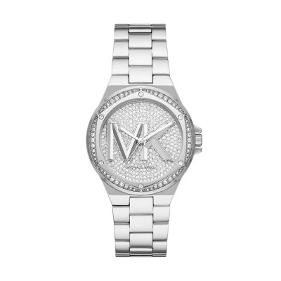 Michael Kors Lennox Three-Hand Stainless Steel Watch