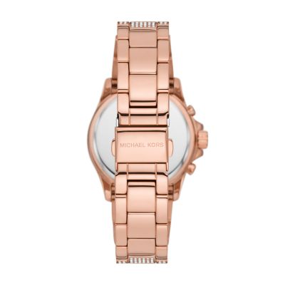 Michael Kors Everest Chronograph Rose Gold-Tone Stainless Steel