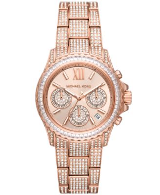 Michael Kors Women's Everest Chronograph Rose Gold-Tone Stainless Steel Watch - Rose Gold