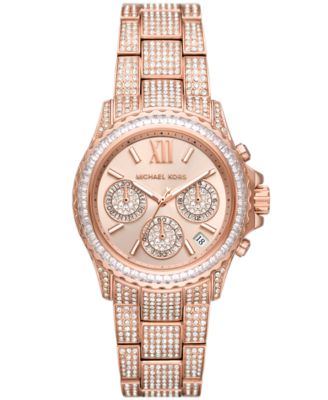 Michael Kors Everest Chronograph Rose Gold-Tone Stainless Steel Watch