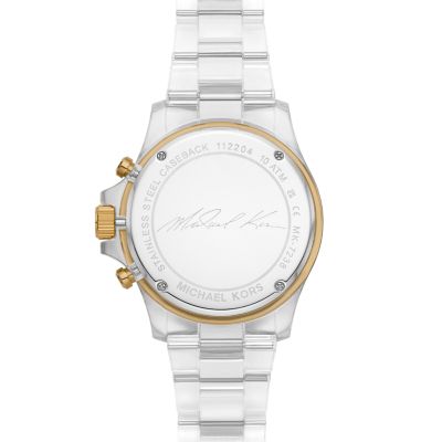 Michael kors sale clear watch band