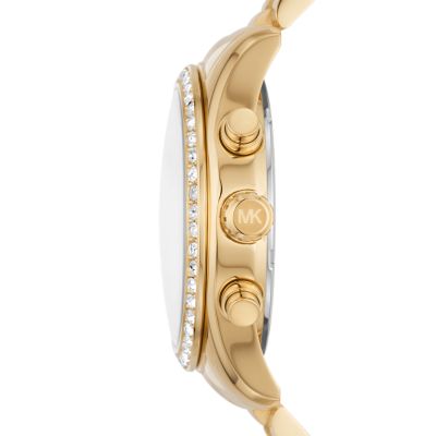 Michael Kors Lexington Lux Chronograph Gold-Tone Stainless