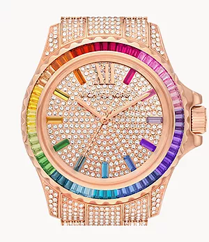 Michael Kors Everest Three-Hand Rose Gold-Tone Stainless Steel Limited Edition Watch