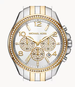 Michael Kors Chronograph Two-Tone Alloy Watch