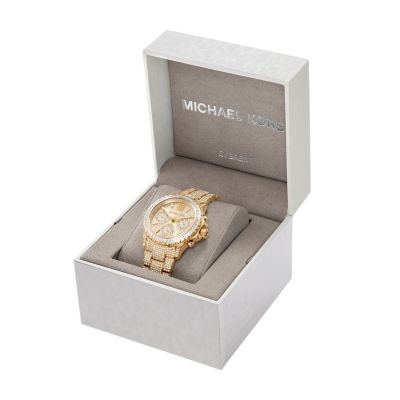 Michael Kors Everest Chronograph Gold-Tone Stainless Steel Watch