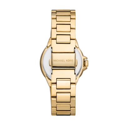 Michael Kors Camille Three-Hand Gold-Tone Stainless Steel Watch