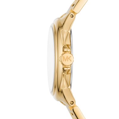 Michael Kors Camille Three-Hand Gold-Tone Stainless Steel Watch