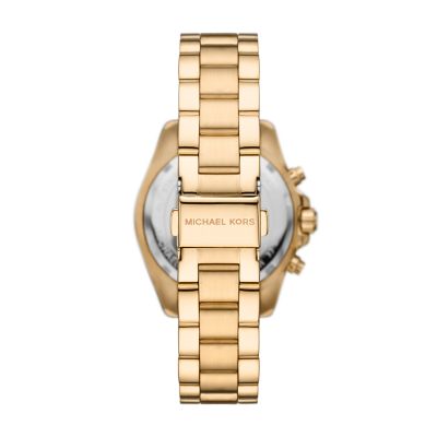 Michael Kors Bradshaw Chronograph Gold-Tone Stainless Steel Watch