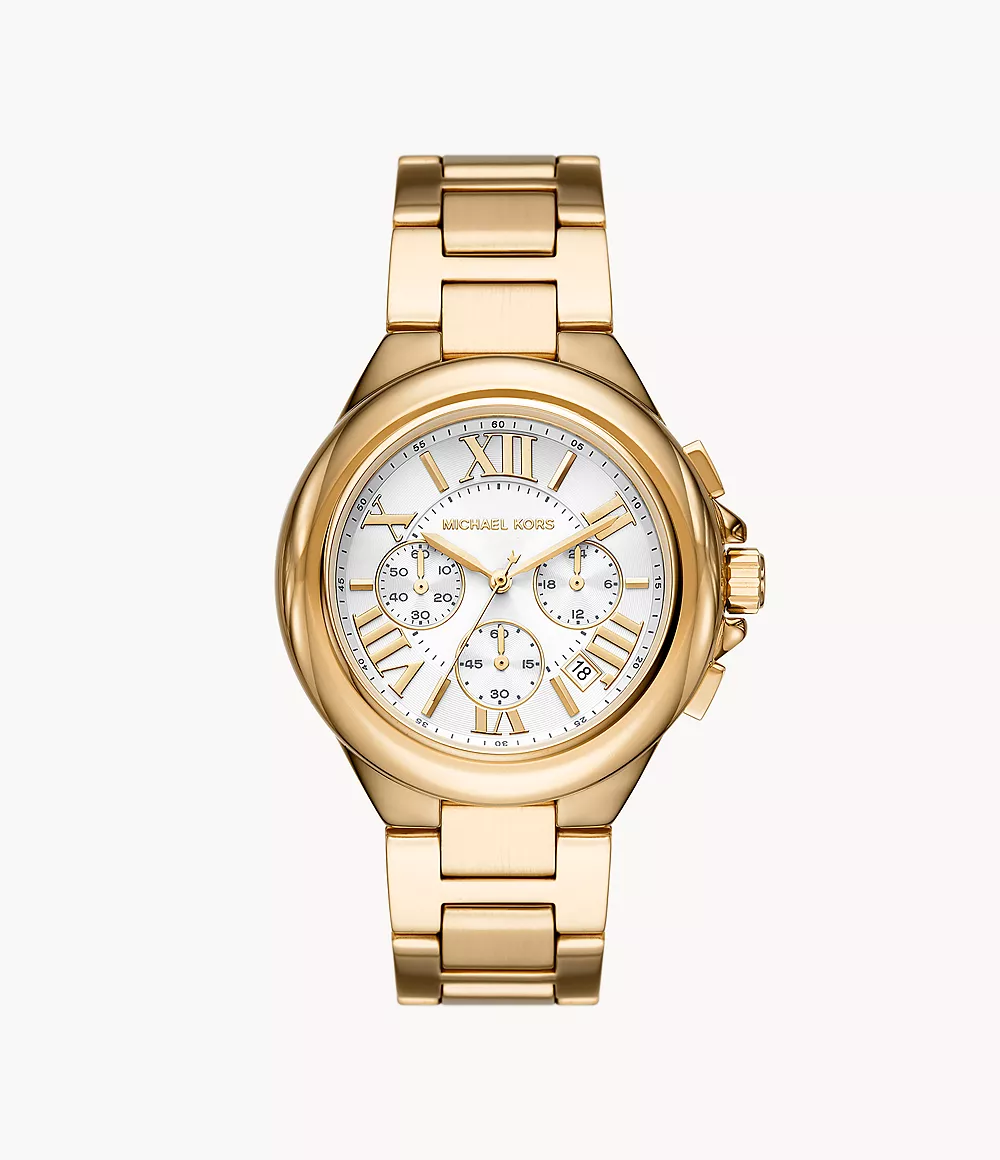 Michael Kors Women’s Michael Kors Camille Chronograph Gold-Tone Stainless Steel Watch