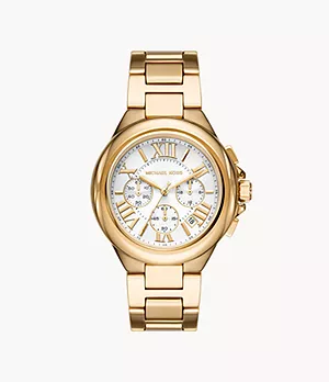 Michael Kors Camille Chronograph Gold-Tone Stainless Steel Watch