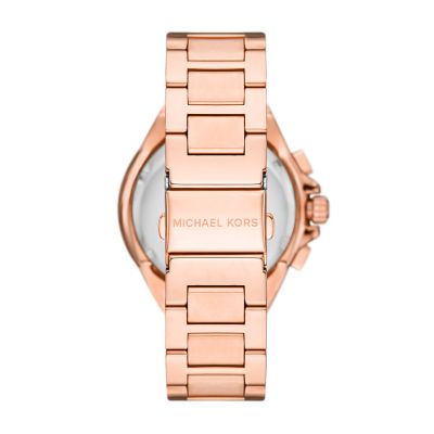 Michael Kors Camille Chronograph Rose Gold-Tone Stainless Steel