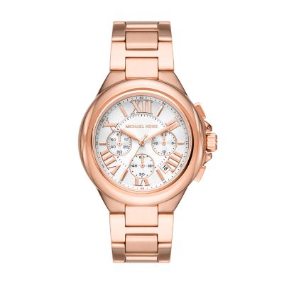 Michael Kors Camille Chronograph Rose Gold-Tone Stainless Steel