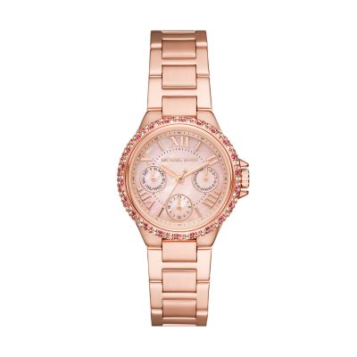 Michael kors rose on sale gold watch roman numerals