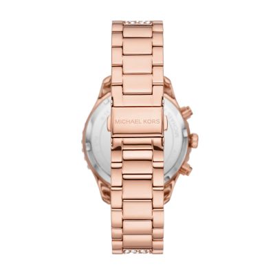 Michael Kors Layton Chronograph Rose Gold-Tone Stainless Steel Watch -  MK7285 - Watch Station