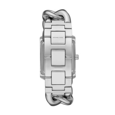 Michael Kors Emery Three-Hand Stainless Steel Pavé Watch - MK7299