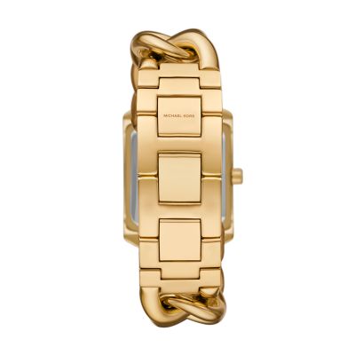 Michael Kors Emery Three-Hand Gold-Tone Stainless Steel Watch