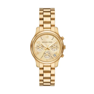 Michael Kors Yellow Gold Tone Stainless Steel Runway Limited Edition MK5662  Women's Wristwatch 38 mm Michael Kors