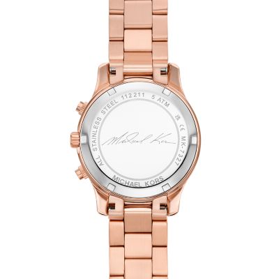 Michael Kors Runway Chronograph Rose Gold-Tone Stainless Steel