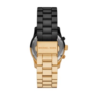 Michael Kors Uhr Chronograph Runway Edelstahl Zweifarbig - MK7328 