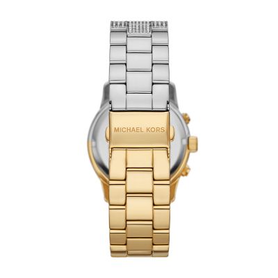 Michael Kors Runway Chronograph Two-Tone Stainless Steel Watch