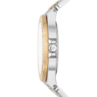 Michael Kors Lennox Three-Hand Two-Tone Stainless Steel Watch