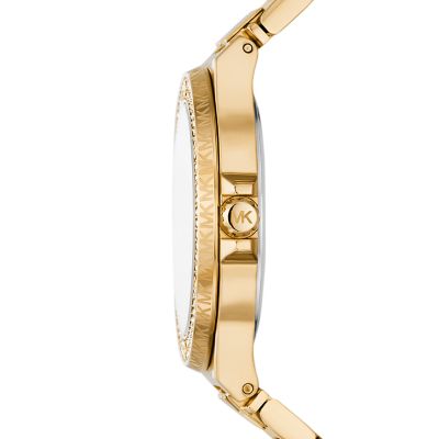 Michael Kors Lennox Three-Hand Gold-Tone Stainless Steel Watch - MK7339 -  Watch Station