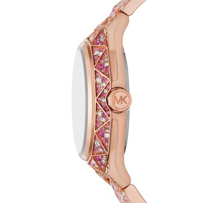 Michael Kors Limited Edition Raquel Three-Hand Pink Sprinkle