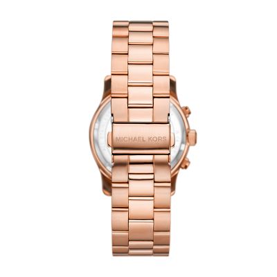 Michael kors runway discount smartwatch rose gold