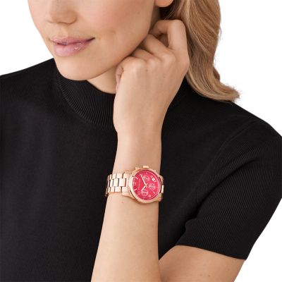 Mk runway clearance watch rose gold