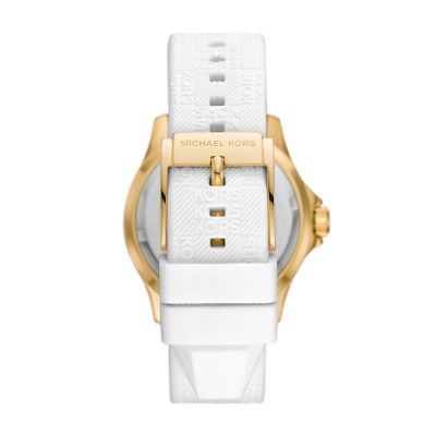 Michael Kors Everest Three-Hand White Silicone Watch - MK7357