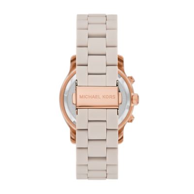 Michael kors rose gold runway online watch