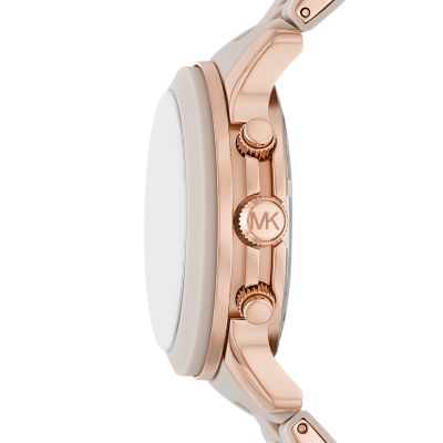 Michael Kors Runway Chronograph Rose Gold-Tone Stainless Steel and
