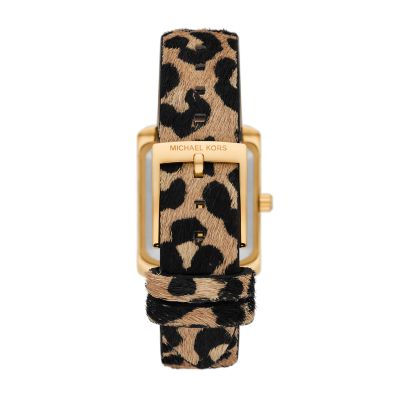 Michael kors leopard print watch new arrivals