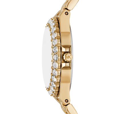 Michael Kors Lennox Three-Hand Gold-Tone Stainless Steel