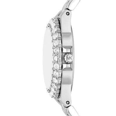 Michael kors ladies watches silver online diamante