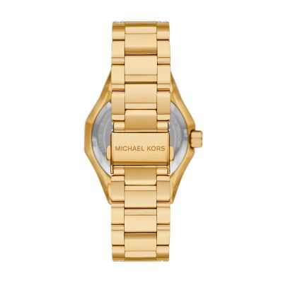 Michael Kors Raquel Three-Hand Gold-Tone Stainless Steel Watch