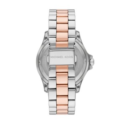 Michael Kors Everest Three-Hand Two-Tone Stainless Steel Watch