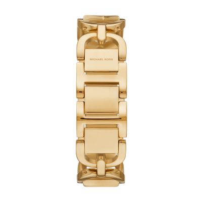 Michael Kors MK Empire Three-Hand Gold-Tone Stainless Steel Watch