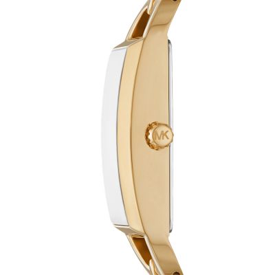 Michael Kors MK Empire Three-Hand Gold-Tone Stainless Steel Watch